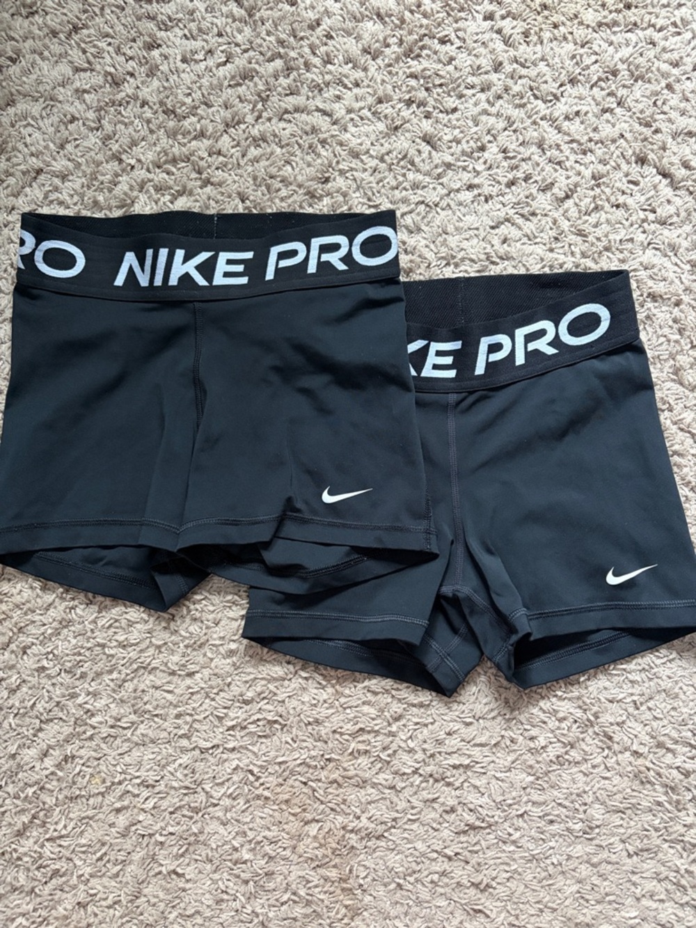 Nike Black Compression Athletic Shorts - Twin Set